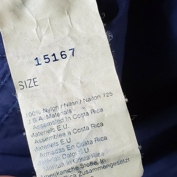 Woolrich Mens Pullover Windbreaker Jacket Sz Medium Long Sleeve Blue - Picture 7 of 8